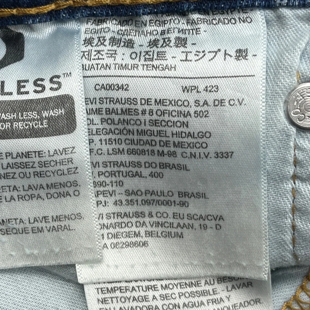 Levis 569 Loose Straight Fit Mens Jeans Blue Denim 33x30 Medium Wash
